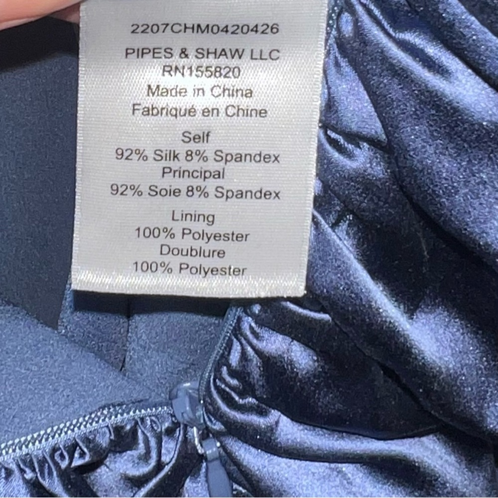 ✨HP!✨VERONICA BEARD | NWT Agatha Silk Ruched Minidress | Steel Blue Dress | 6 - Picture 11 of 14